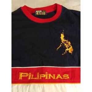 Justin Cariel Filipino Pride Shirt Size XL Embroidered
